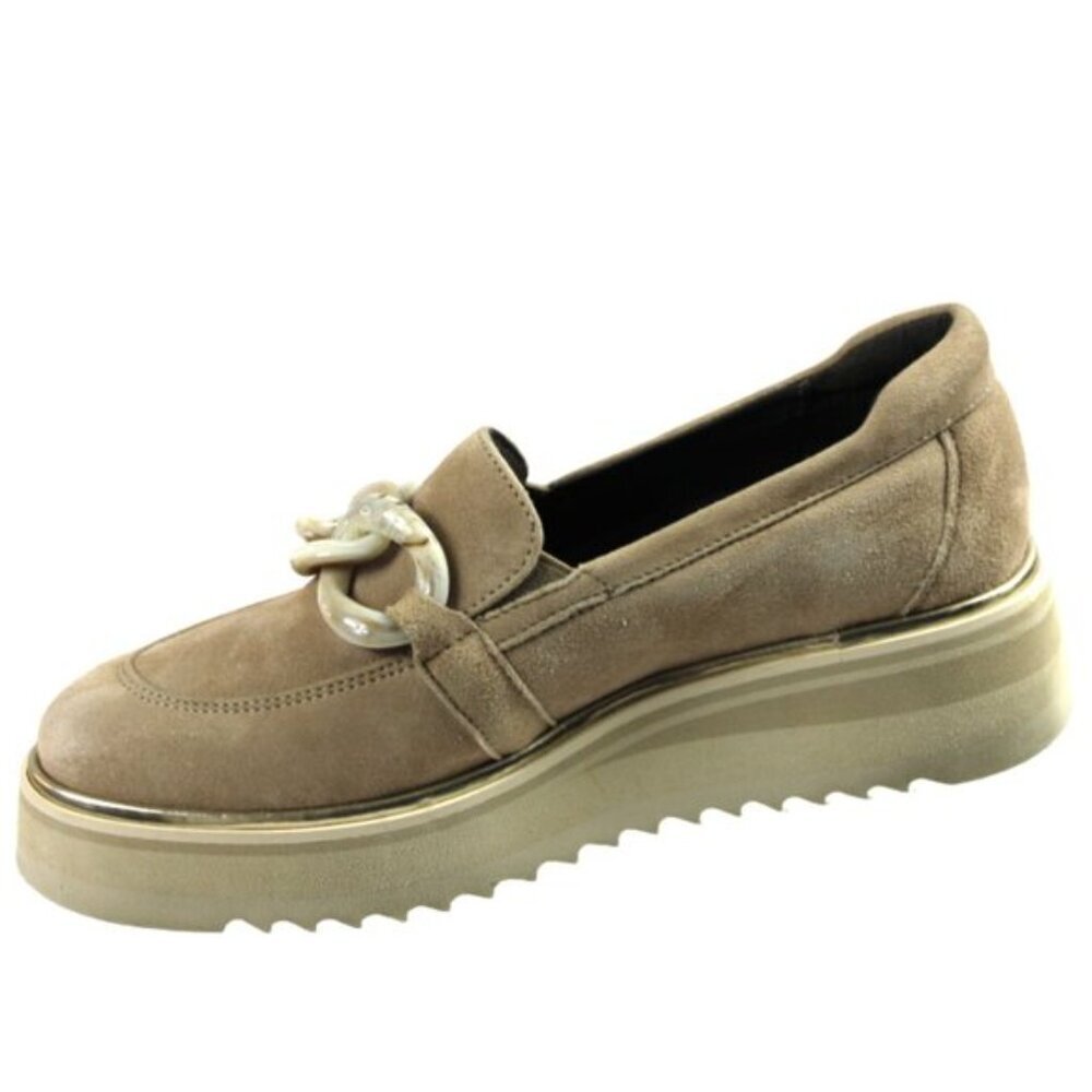 Softwaves Sahara Tan Suede Platform Loafer Size 36 (US 6) - Picture 4 of 9